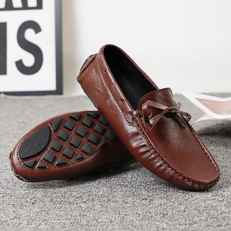 Mocasines informales de cuero