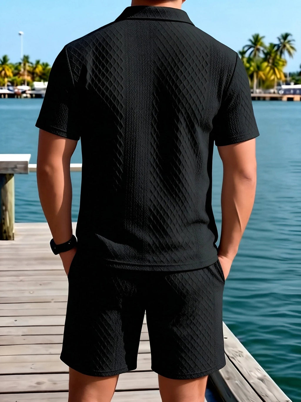 Elegante conjunto de polo