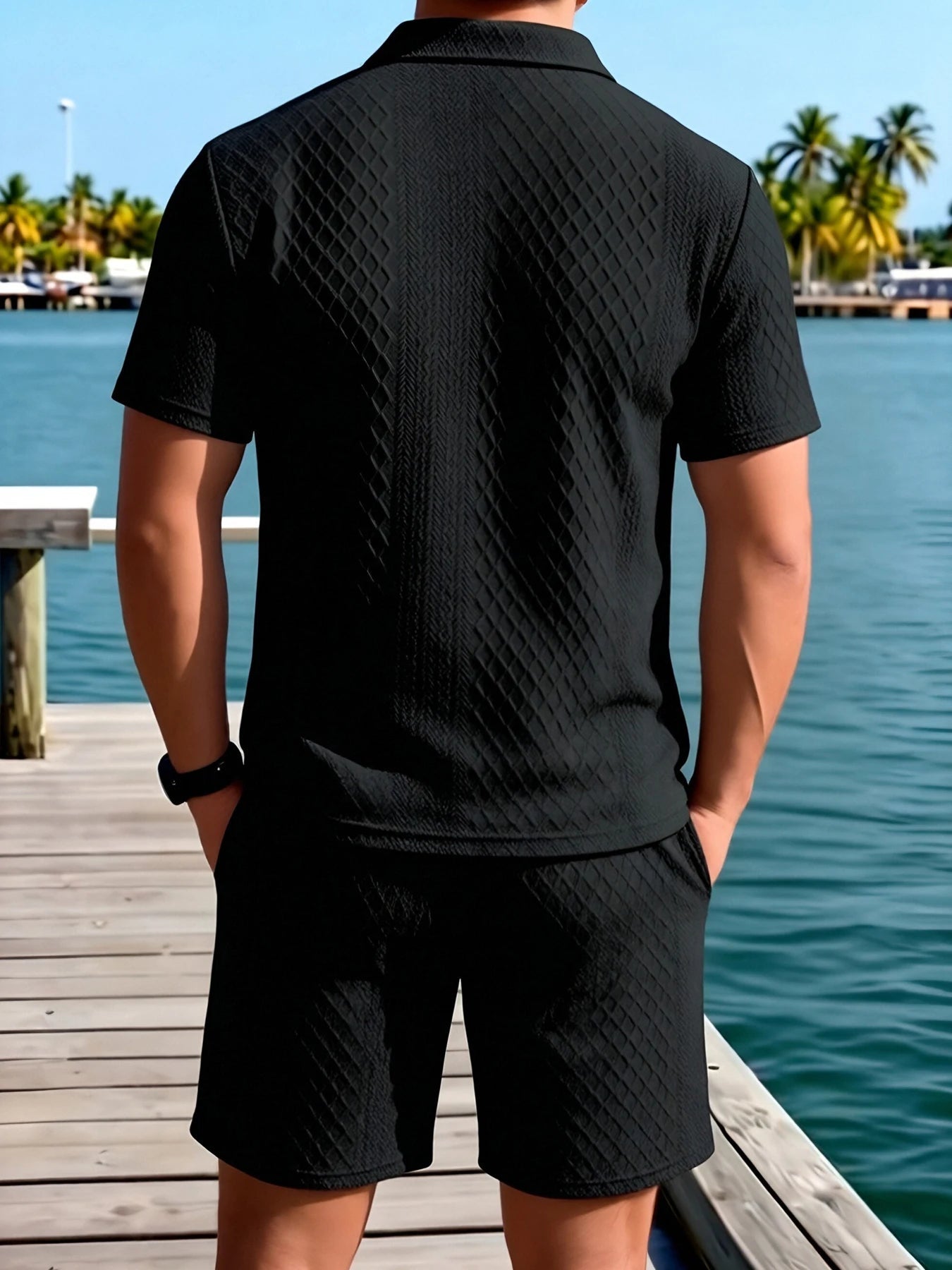 Elegante conjunto de polo