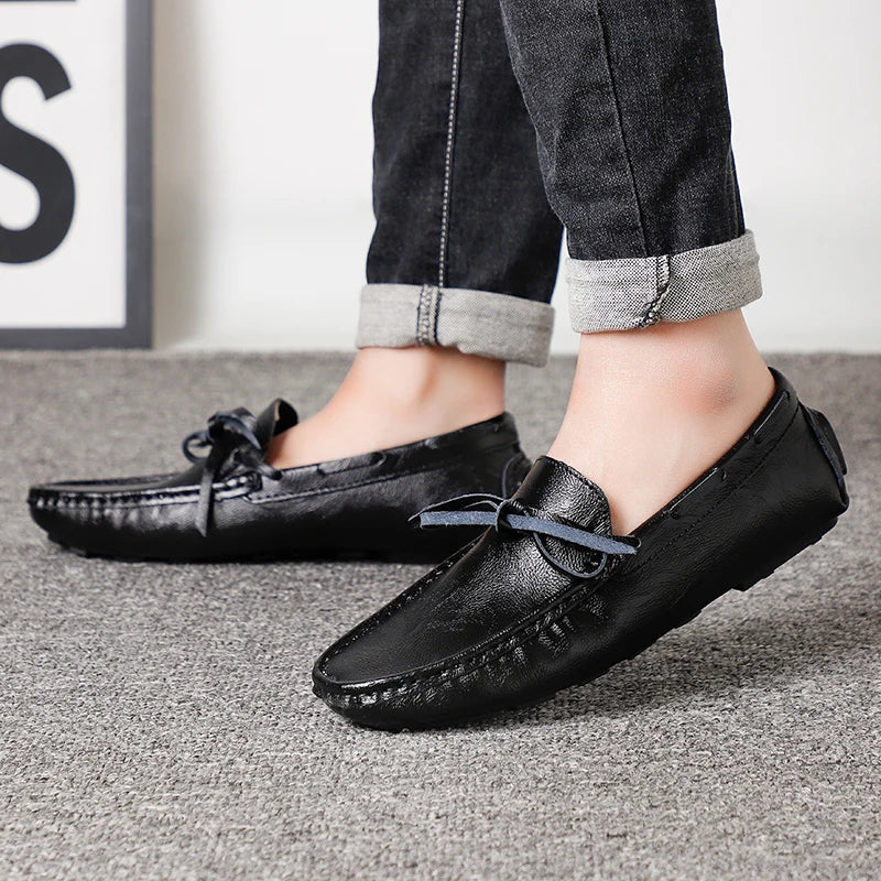 Mocasines informales de cuero