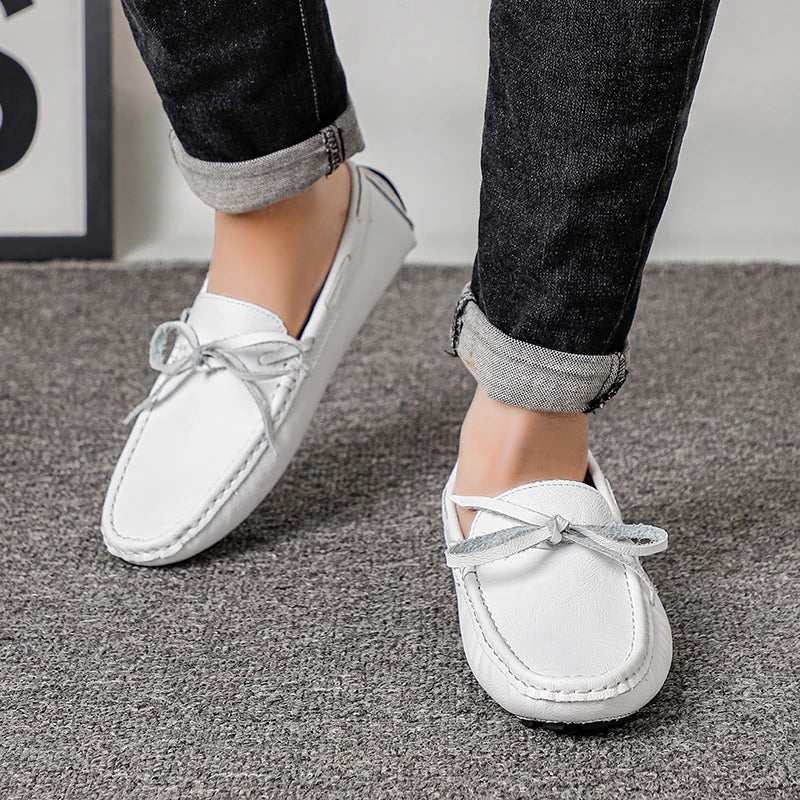 Mocasines informales de cuero