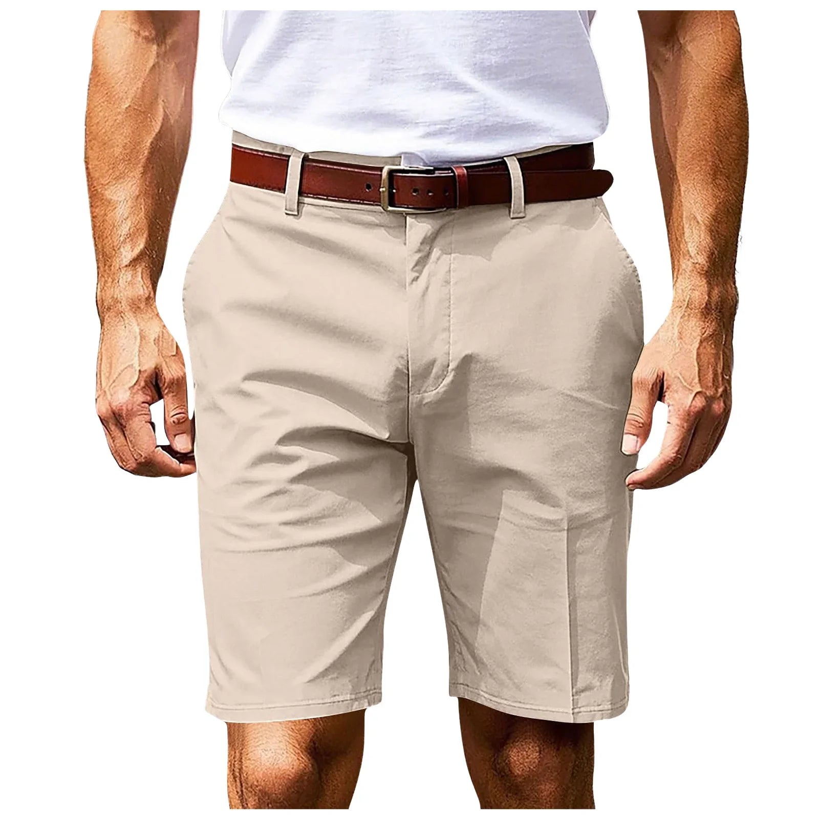 Pantalones cortos chinos de algodón elegantes