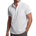 Camisa de lino y algodón