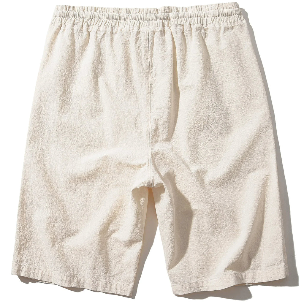 Elegantes pantalones cortos de algodón