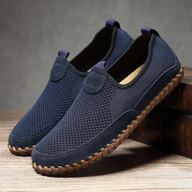 Zapatos sin cordones, elegantes y transpirables