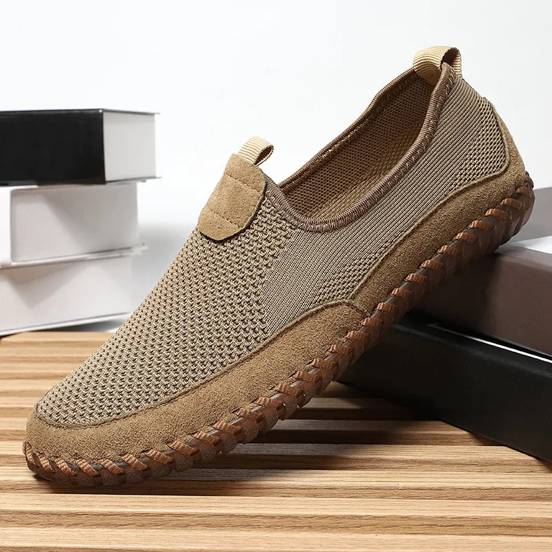 Zapatos sin cordones, elegantes y transpirables