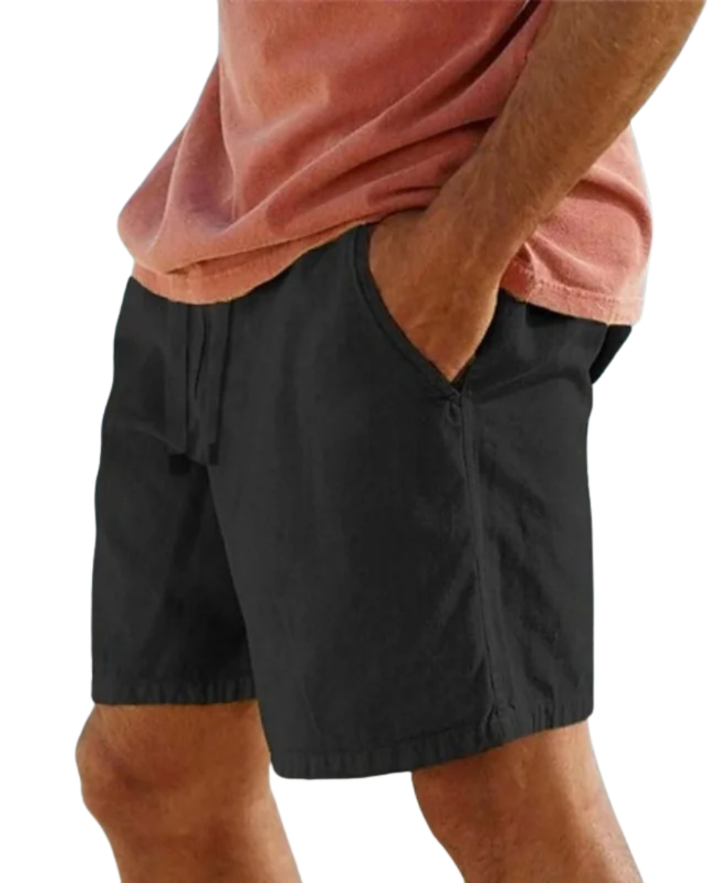Elegantes pantalones cortos de algodón