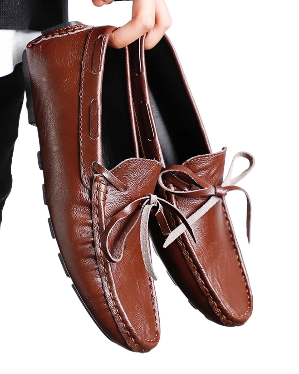 Mocasines informales de cuero