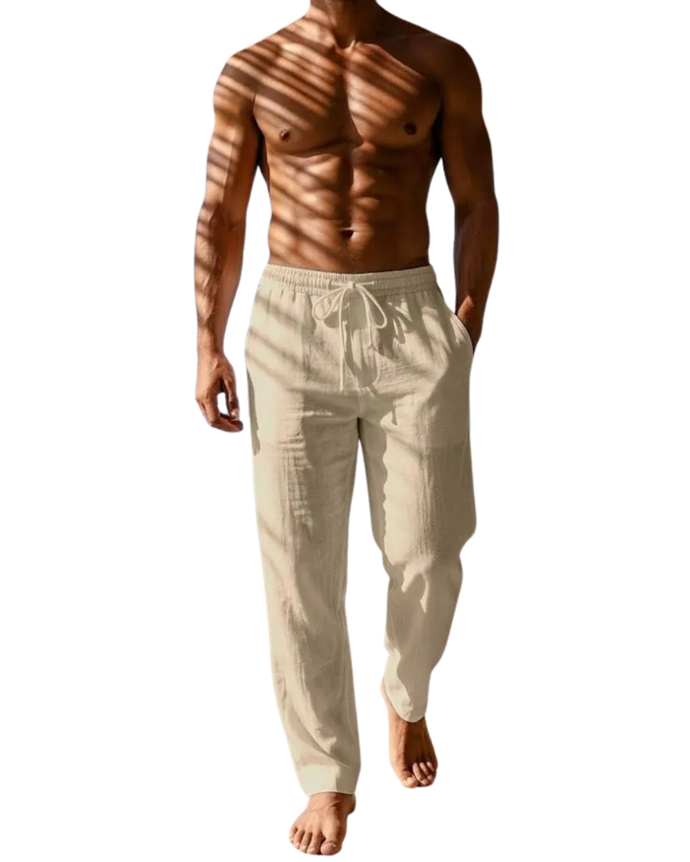 Elegantes pantalones de algodón