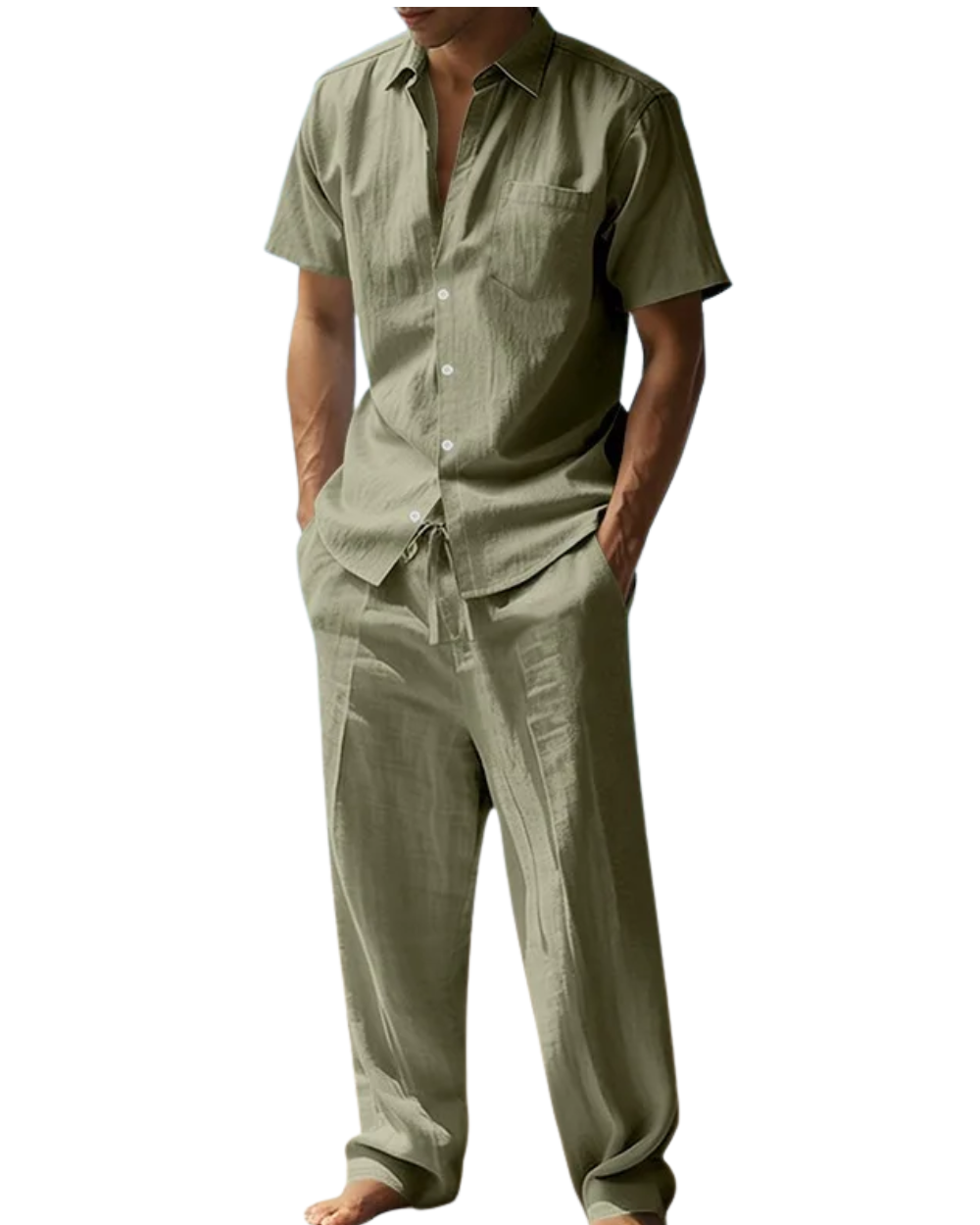 Conjunto de lino informal