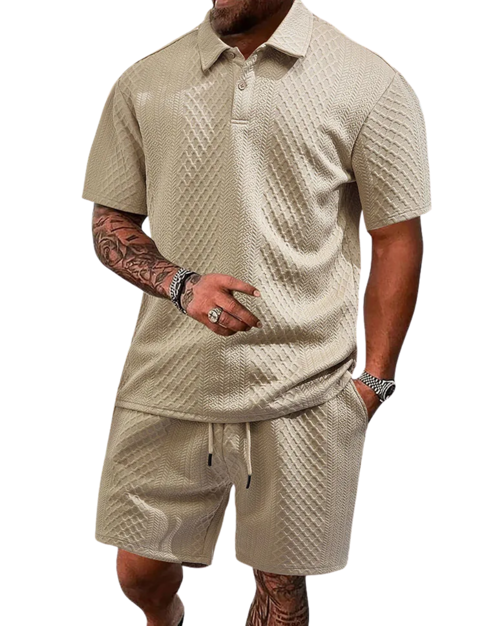 Elegante conjunto de polo para verano