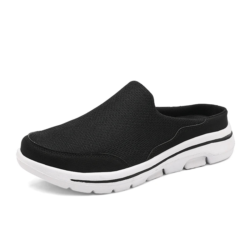 Elegantes zapatillas sin talón transpirables