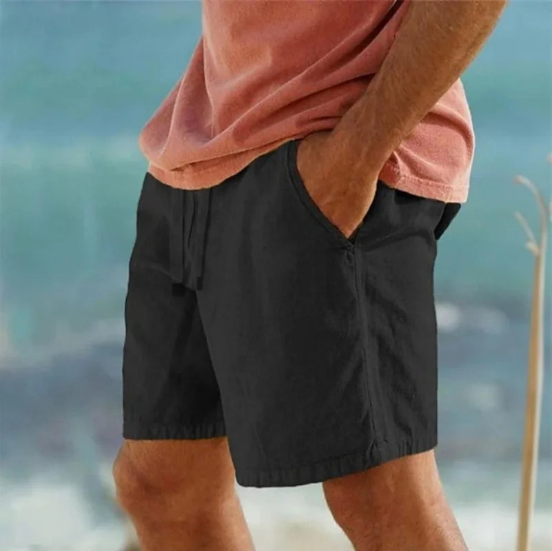Elegantes pantalones cortos de algodón
