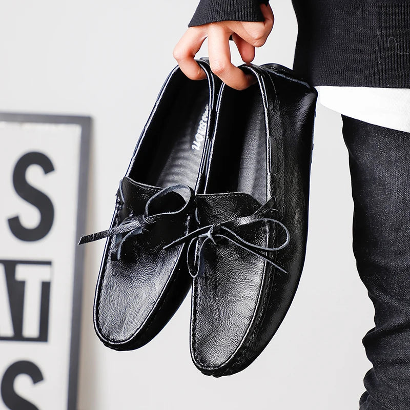 Mocasines informales de cuero