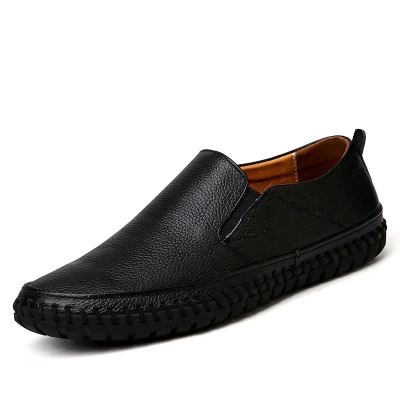 Zapatillas deportivas sin cordones de piel elegantes