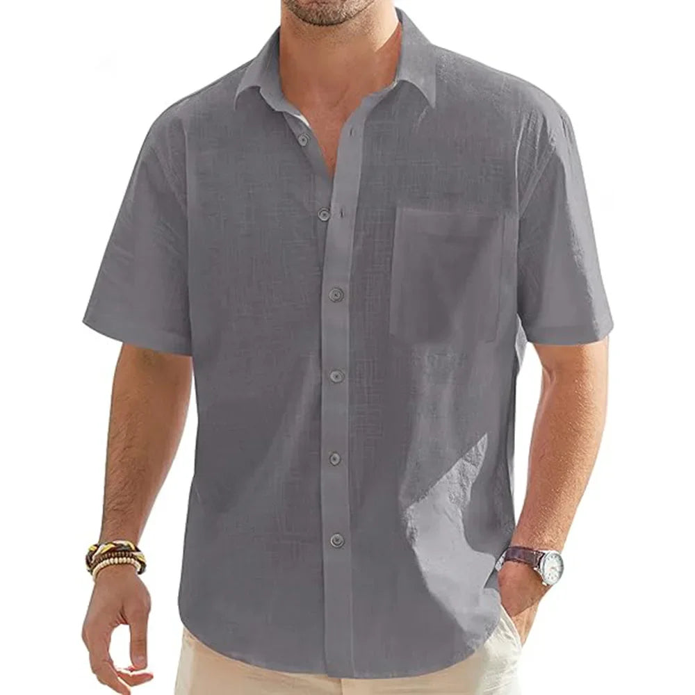 Elegante camisa de algodón