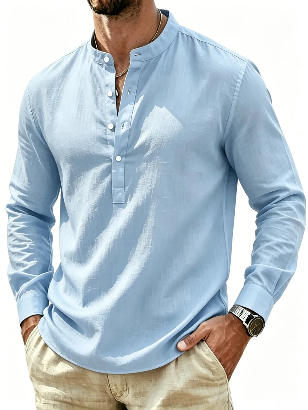 Elegante camisa de algodón