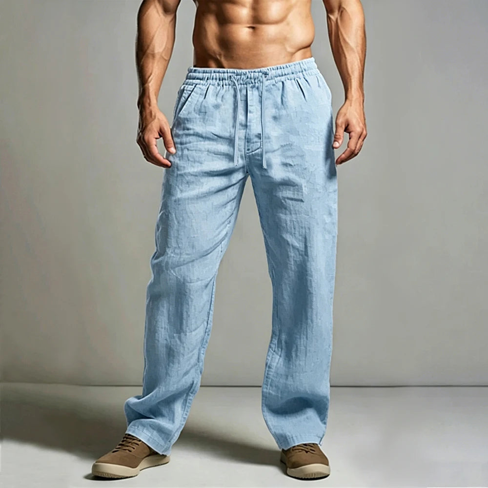 Pantalones elegantes de lino para el verano
